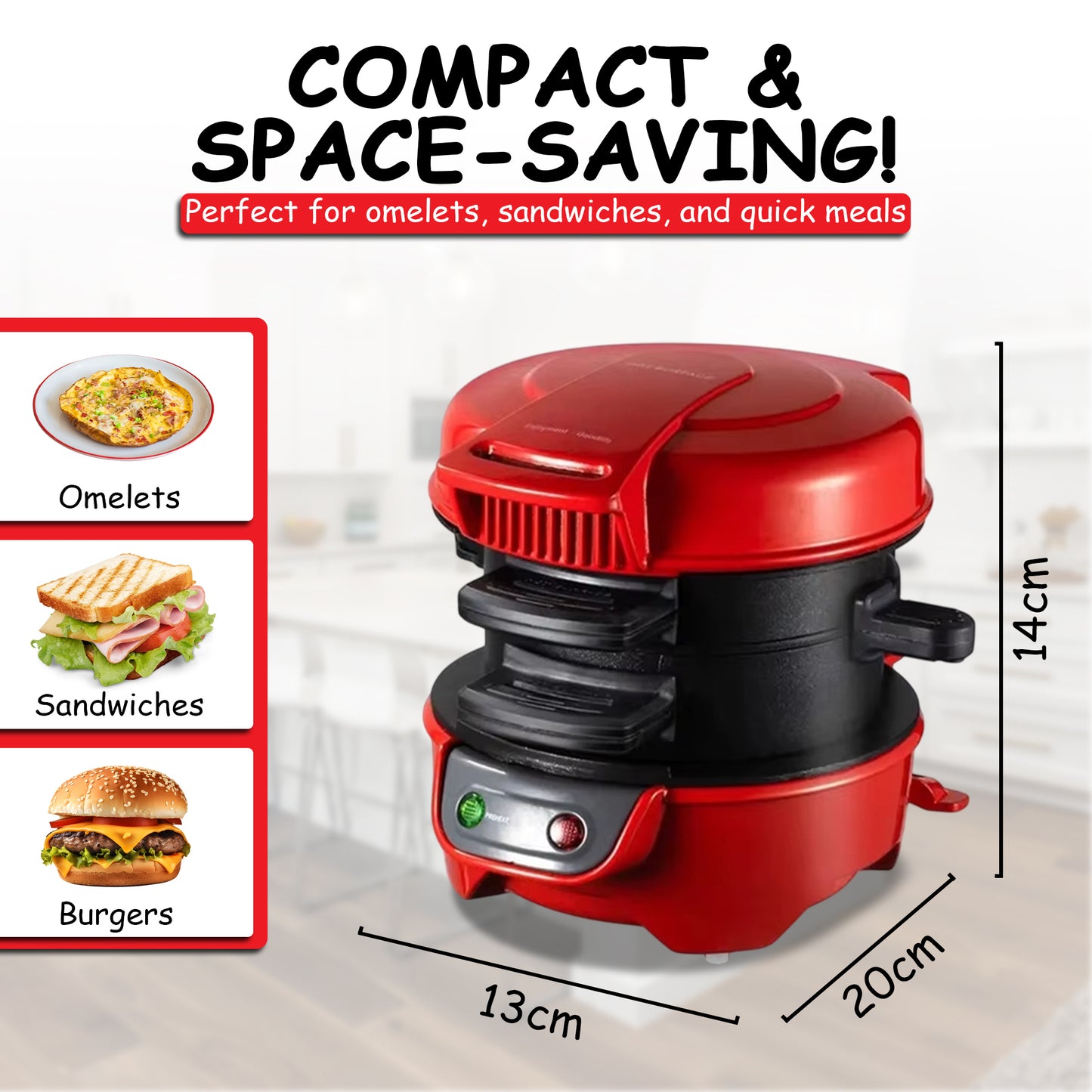 PRO Breakfast Maker – Fast, Versatile, and Efficient